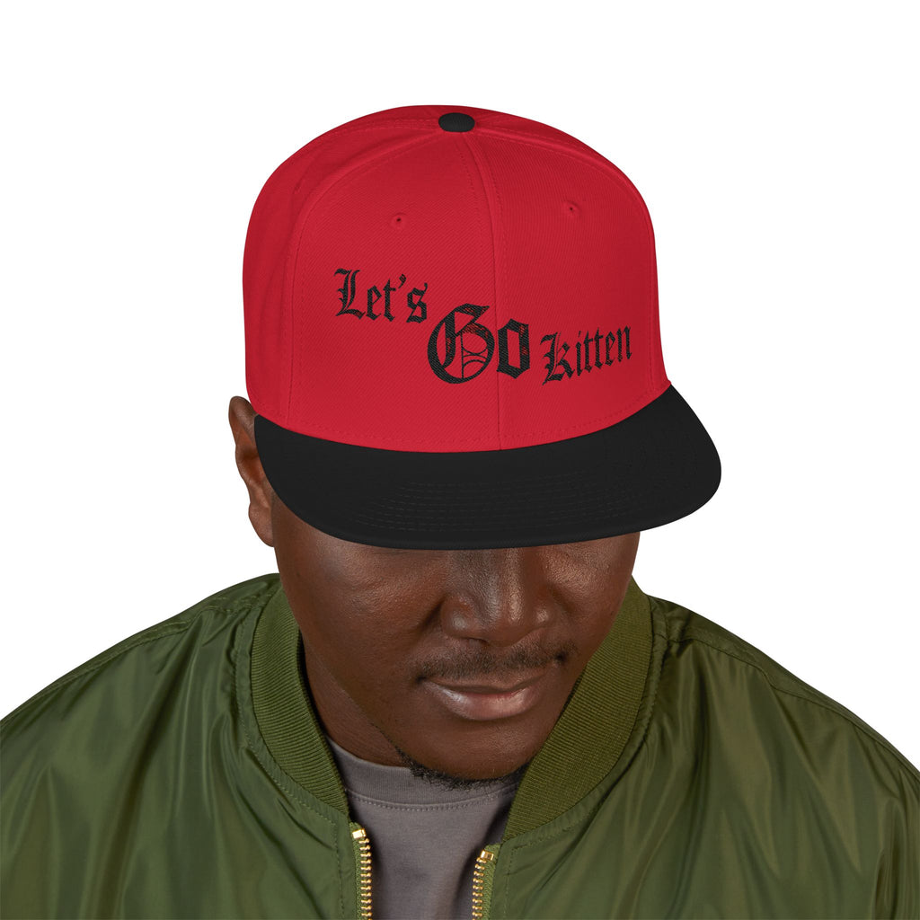 Gothic Let's go kitten  (Kitty Nation) Snapback (Embroidery)