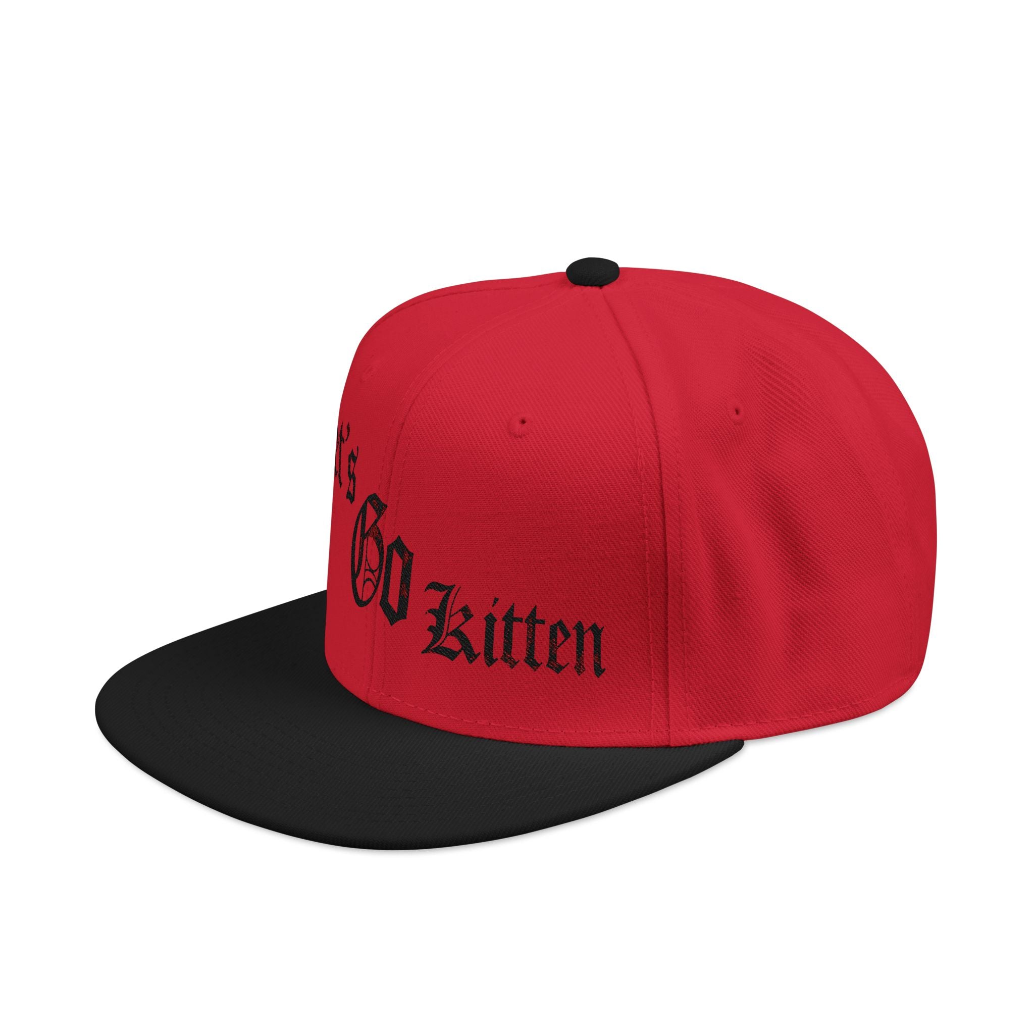 Gothic Let's go kitten  (Kitty Nation) Snapback (Embroidery)