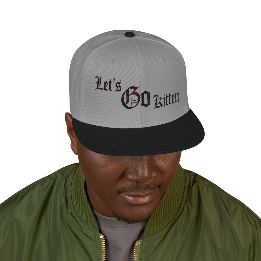 Gothic Let's go kitten  (Kitty Nation) Snapback (Embroidery)