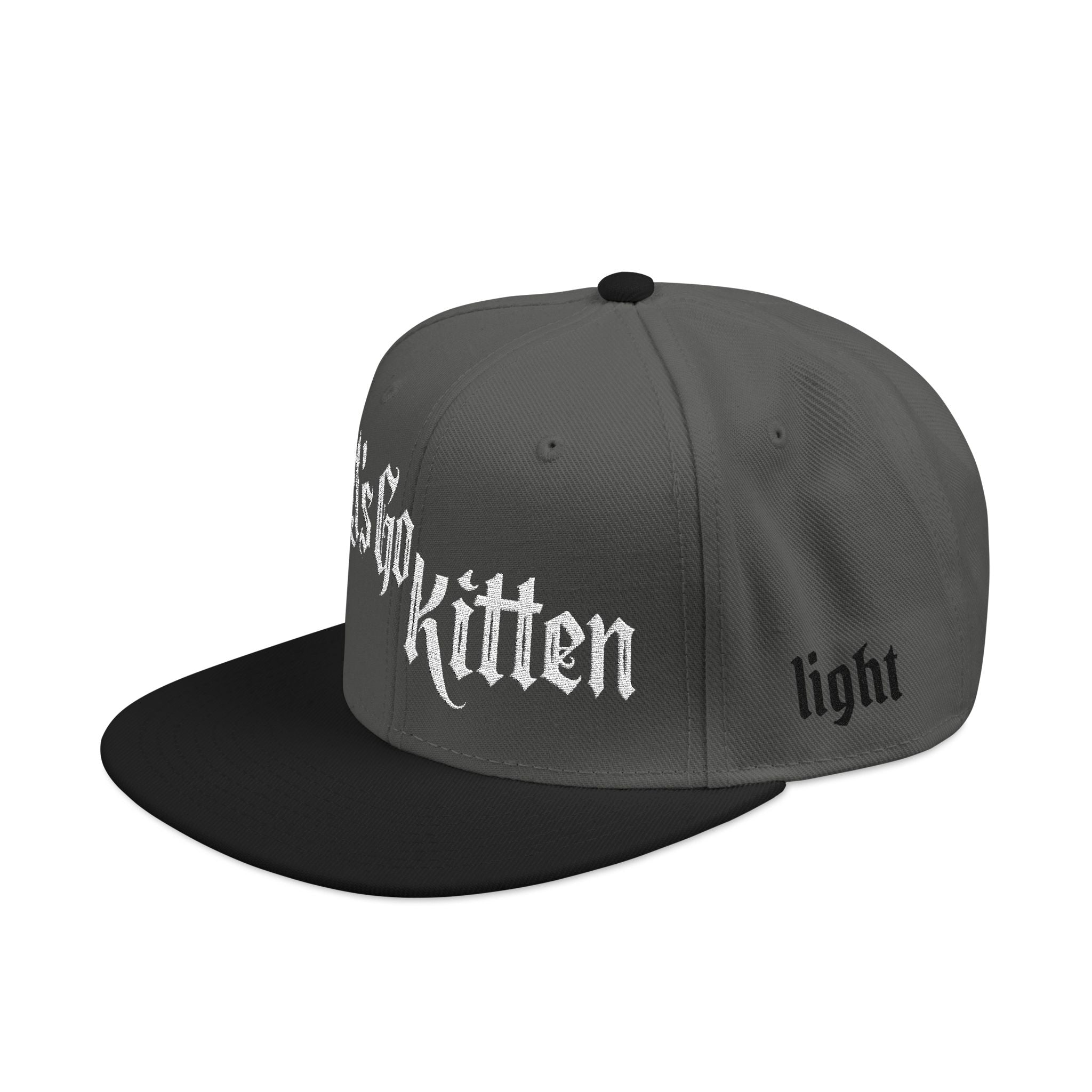 Gothic Let's Go Kitten Snapback (Embroidery)