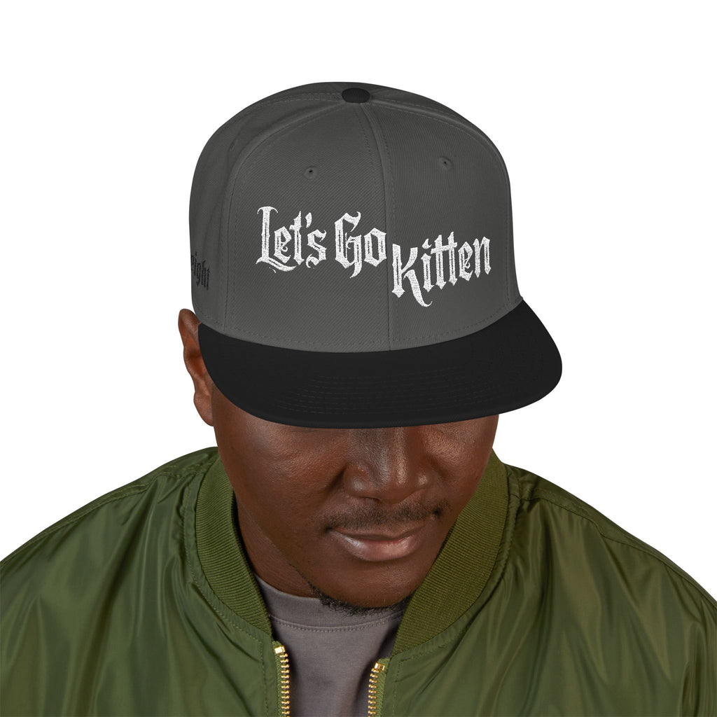 Gothic Let's Go Kitten Snapback (Embroidery)