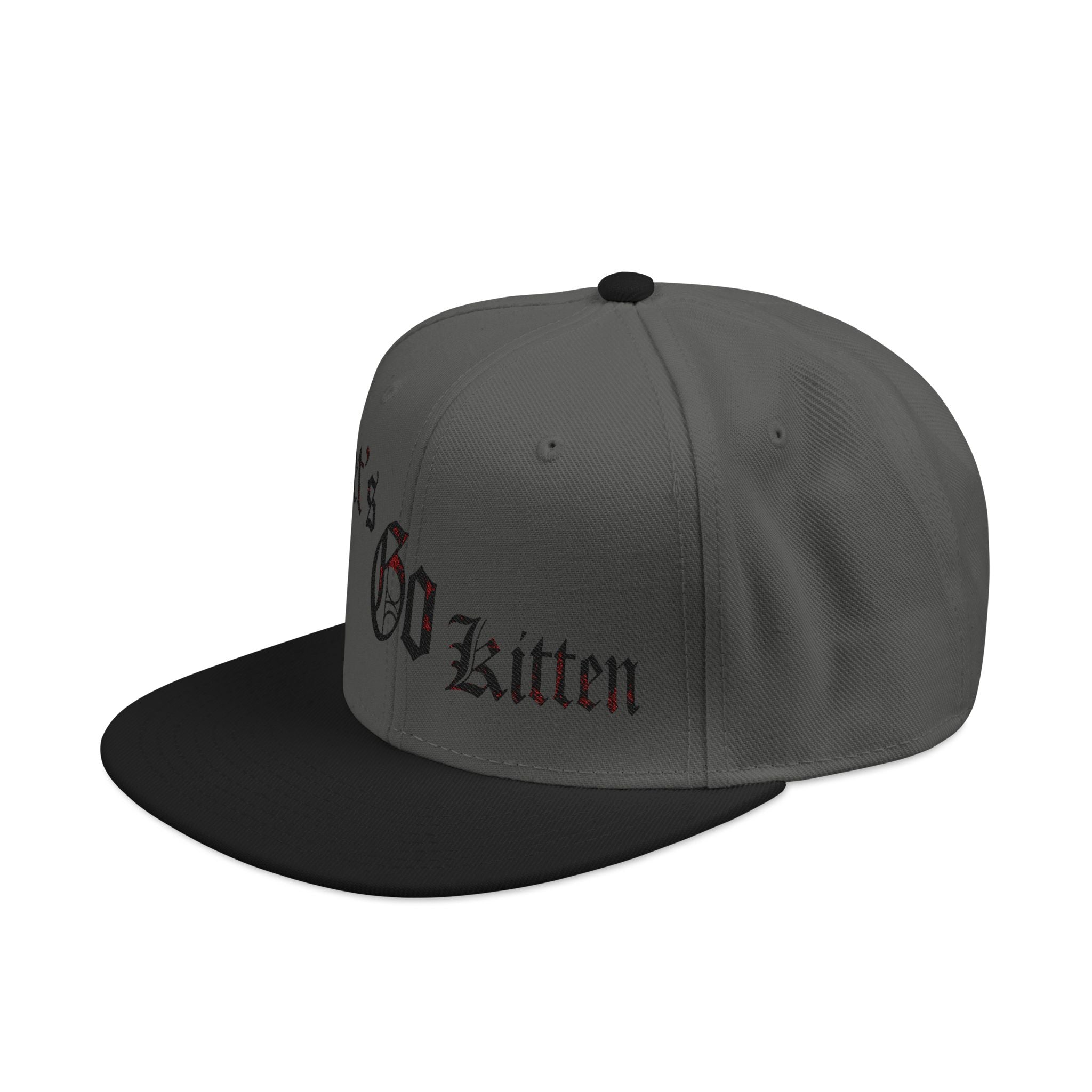 Gothic Let's go kitten  (Kitty Nation) Snapback (Embroidery)
