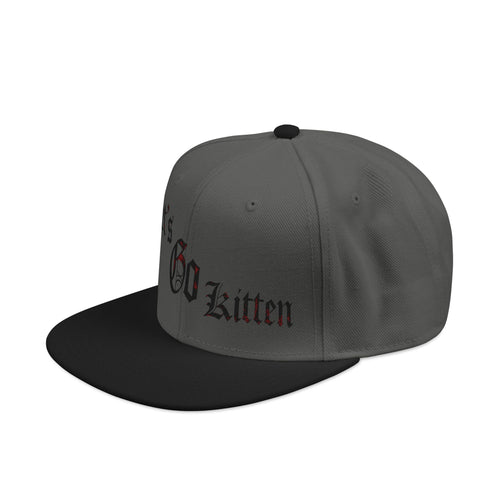 Gothic Let's go kitten  (Kitty Nation) Snapback (Embroidery)
