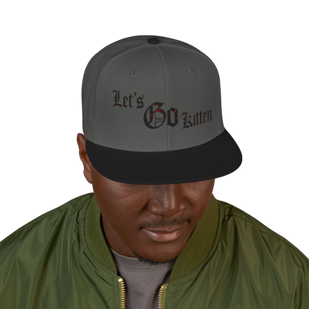Gothic Let's go kitten  (Kitty Nation) Snapback (Embroidery)