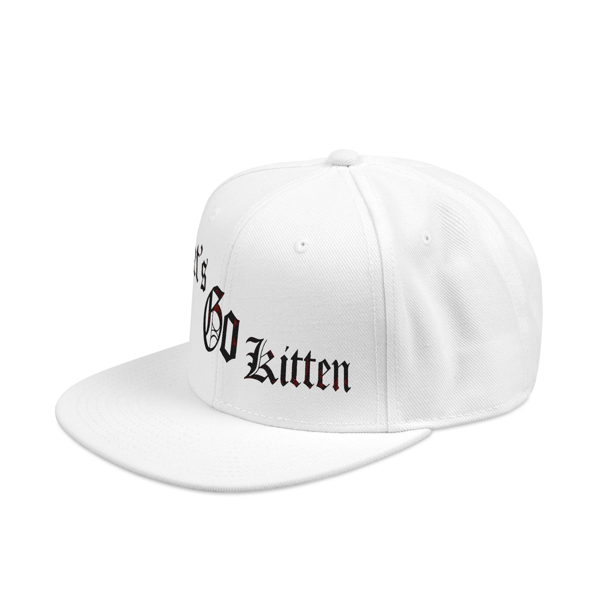 Gothic Let's go kitten  (Kitty Nation) Snapback (Embroidery)
