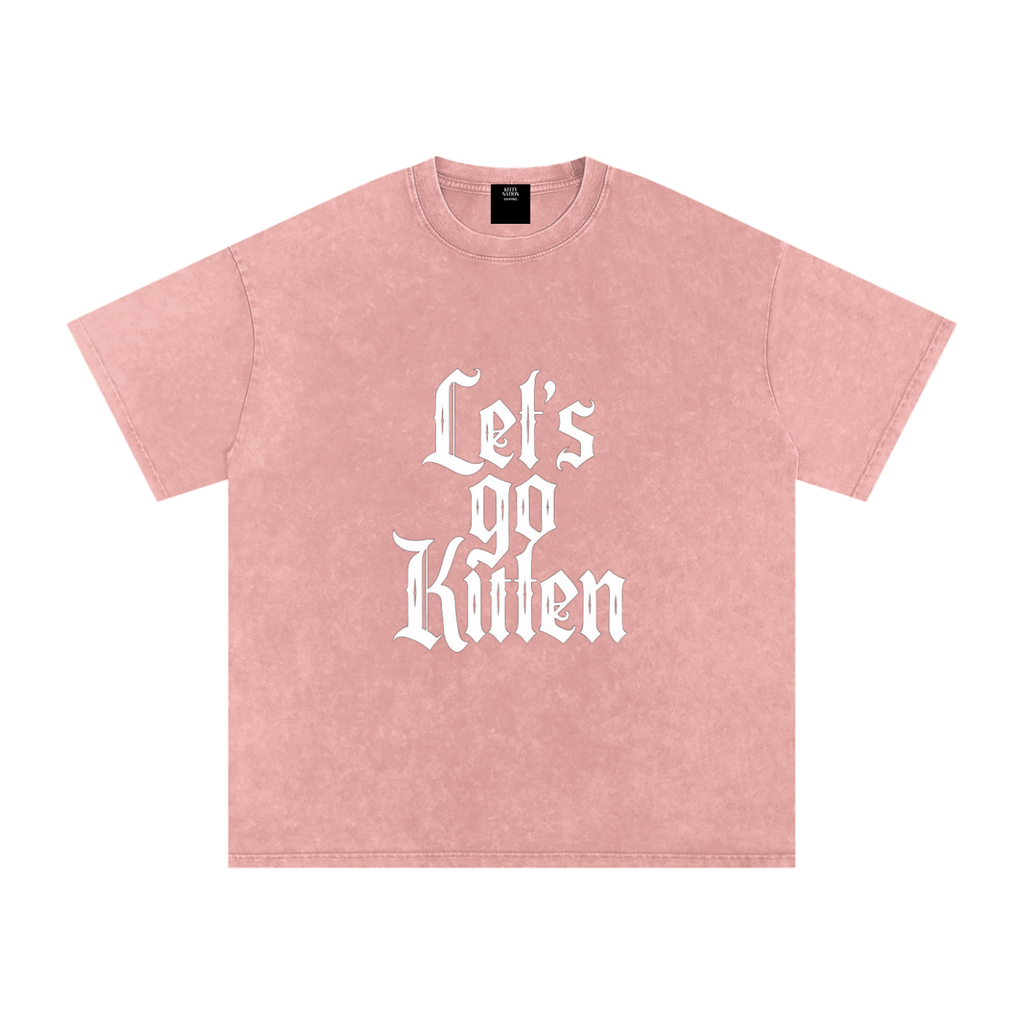 Snow Washed Oversized Cotton T-Shirt