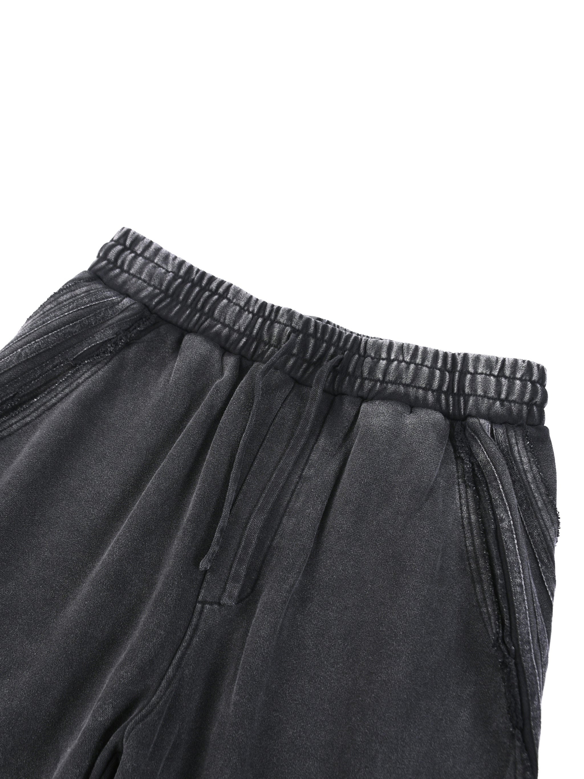 Snow Washed Tape Raw Edge Sweatpants